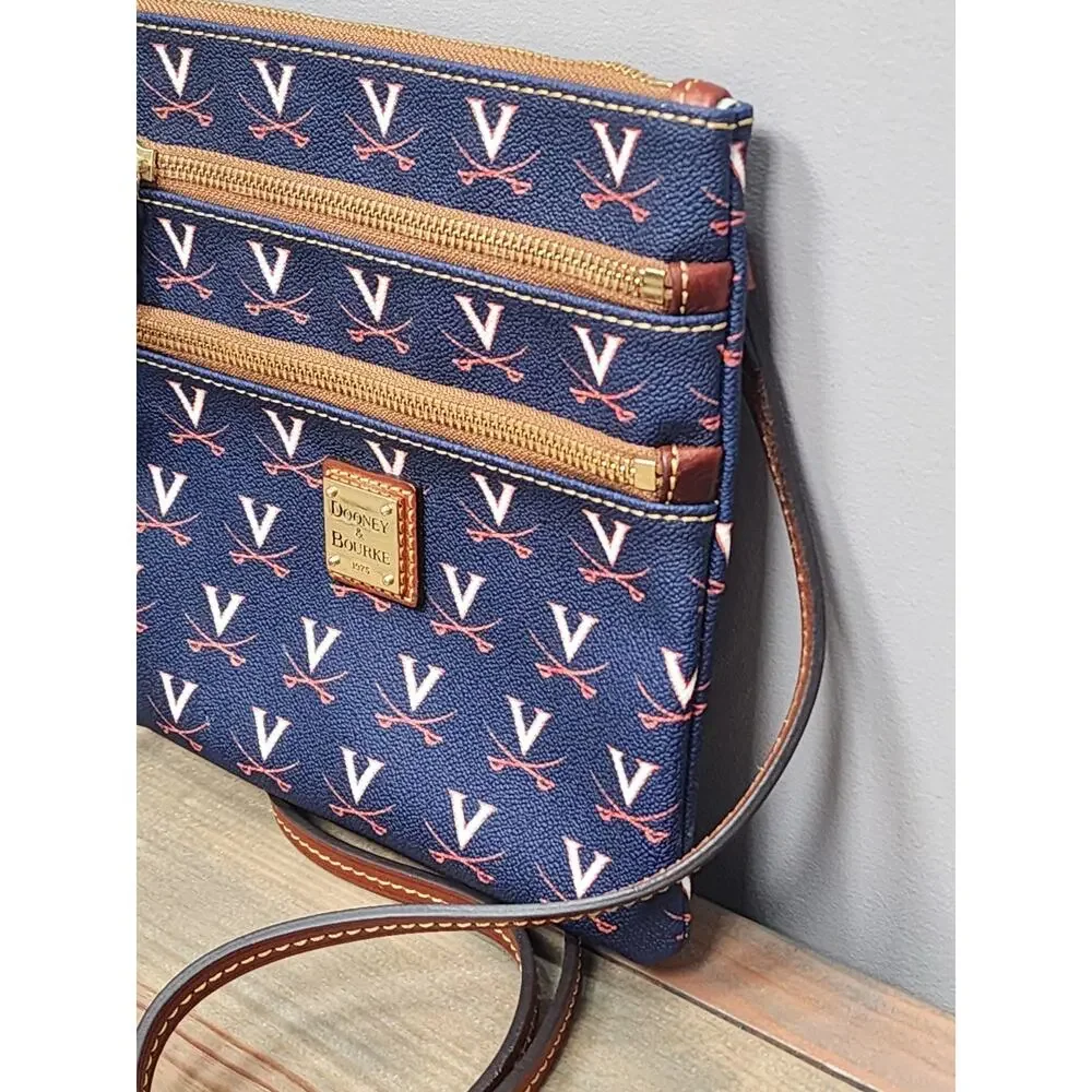 Dooney & Bourke Virginia Cavaliers Triple Zip Crossbody